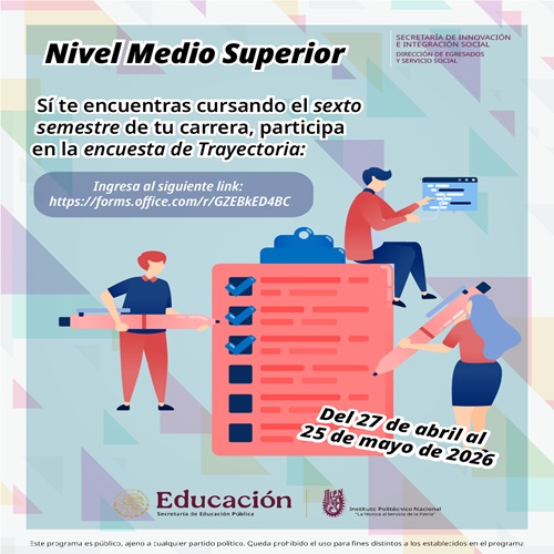 encuesta trayectoria sexto